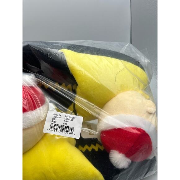 PEANUTS Charlie Brown Family Christmas 3D Slippers Adult Mens Size 9 / 10 NEW - Picture 8 of 8